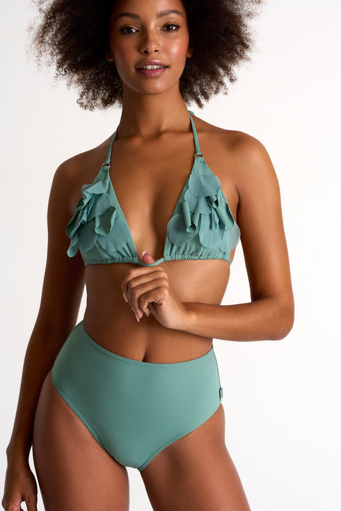 High-Rise Bikini Bottom - 42490-38-600 4 / 600 Sage / 75% POLYAMIDE, 25% ELASTANE